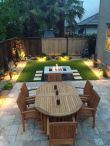 Fire pit, BBQ Island and more for a backyard in Novato, CA