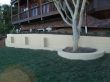 Resurfacing retaining wall & building brick patio in Belvedere-Tiburon, North Bay, California.